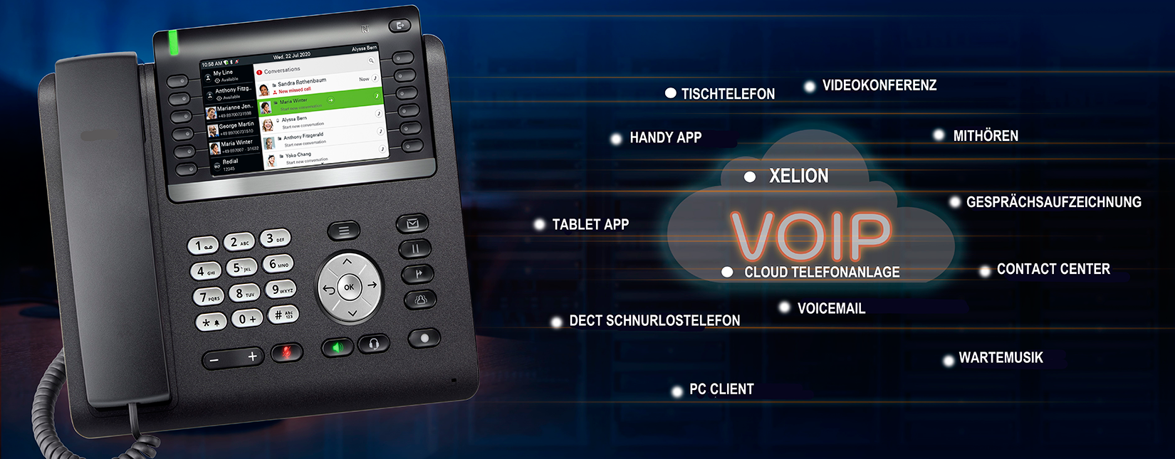 Xelion Cloud-Telefonanlage